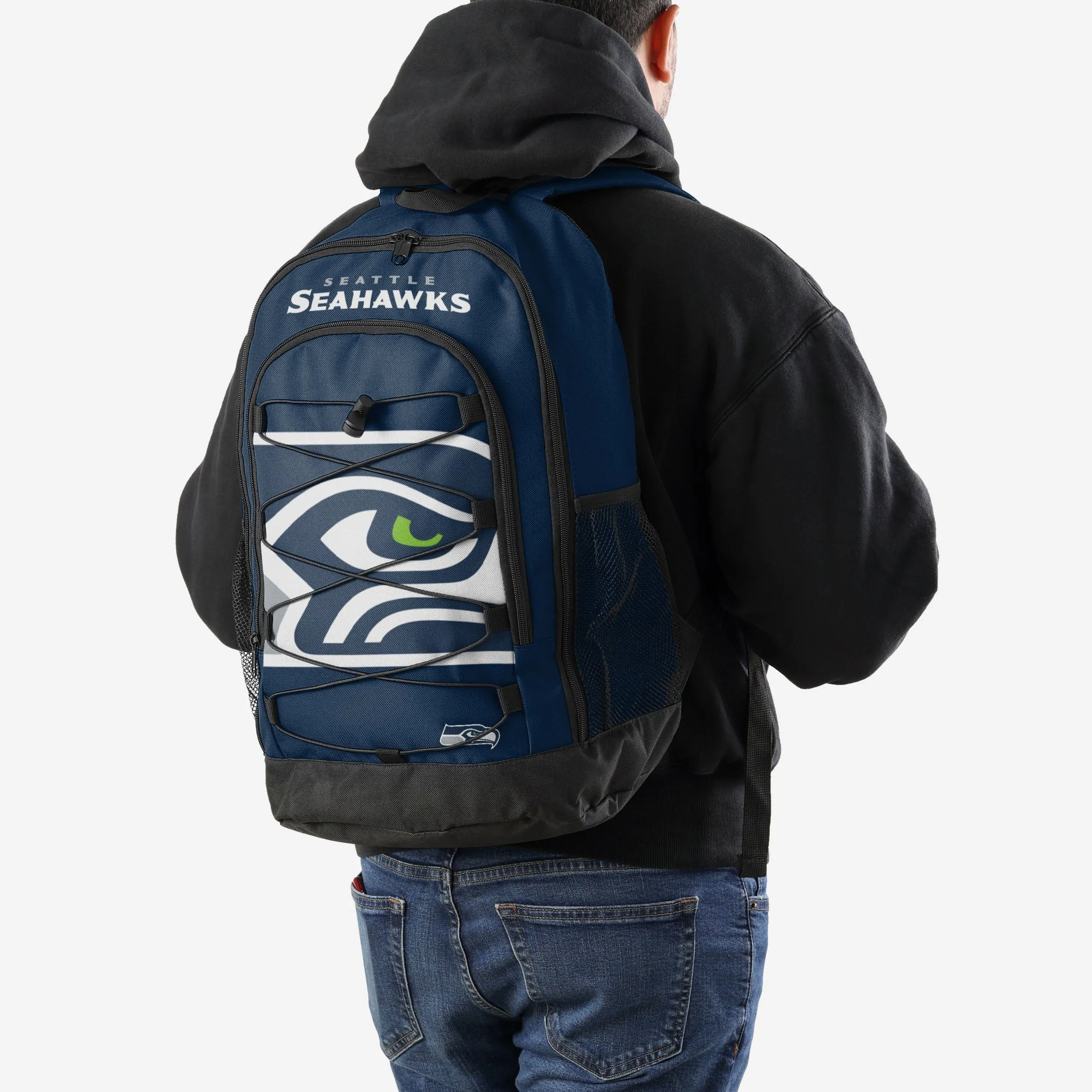 Seattle Seahawks Big Logo Bungee Backpack