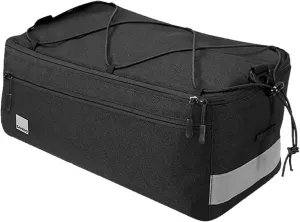 SENADA Bike Trunk Cooler Bag, 8L Large Capacity Bicycle Rear Rack Bag Insulated, for Warm or Cold Items Mountain Bike Carrier Bag