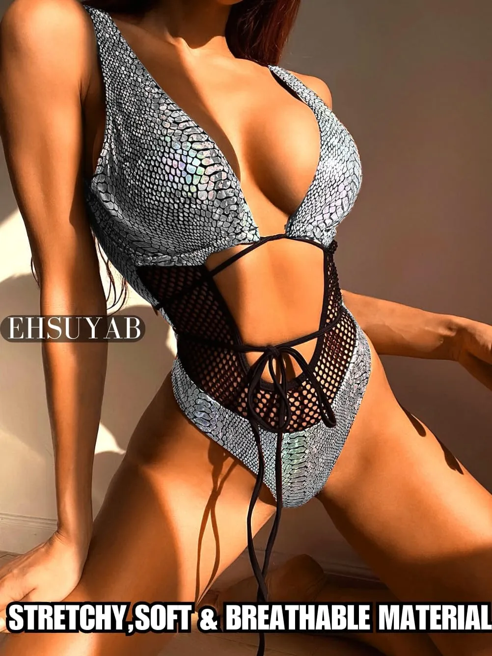 Sexy One Piece Swimsuits, High Cut Backless, Plunge Rave Outfits