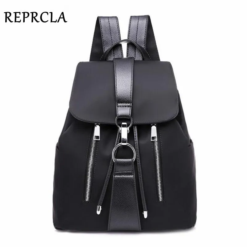 Shoulder Mochila Girls Backpacks Bag Quality Backpack Travel Schoolbag Waterproof High Oxford Women Bag End-to-end encryption Fashion REPRCLA Custom design