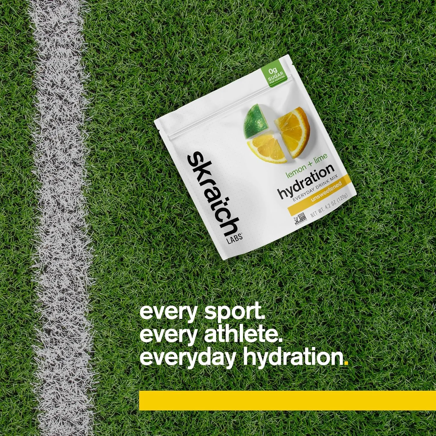 Skratch Labs Unsweetened Electrolyte Powder - Everyday Hydration - Sport Drink Mix - Sugar Free - Electrolytes Booster- Lemon   Lime - 30 Servings - Keto, Paleo, Vegan, Non-GMO