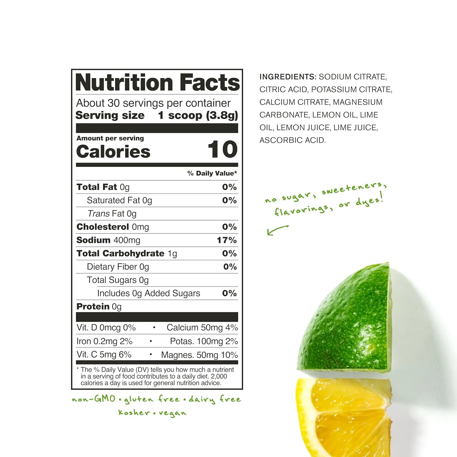Skratch Labs Unsweetened Electrolyte Powder - Everyday Hydration - Sport Drink Mix - Sugar Free - Electrolytes Booster- Lemon   Lime - 30 Servings - Keto, Paleo, Vegan, Non-GMO