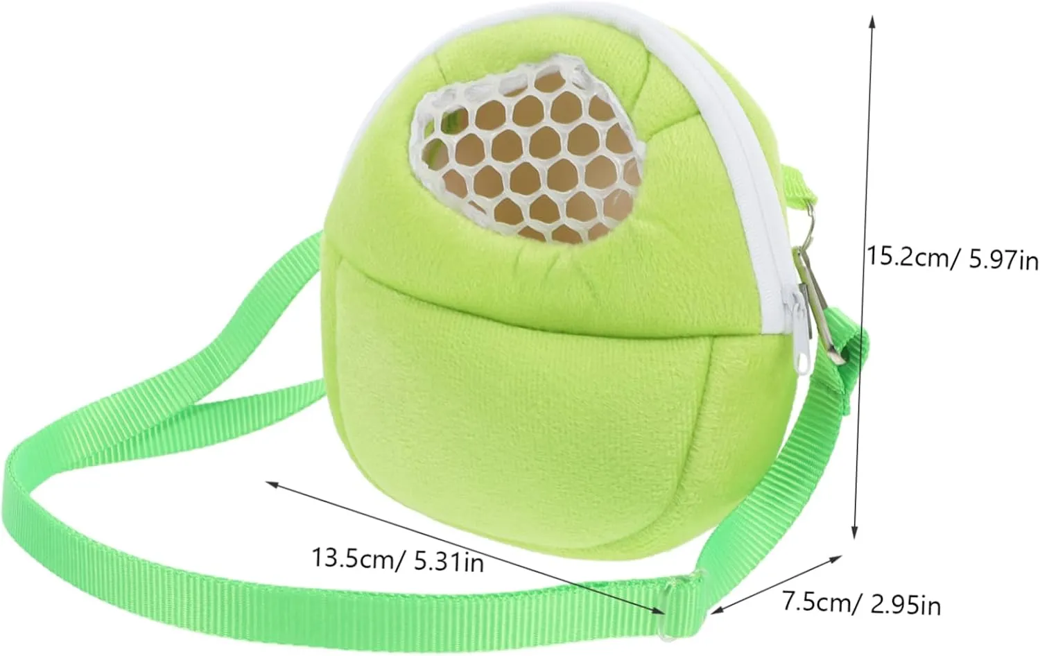 Small Animal Carrier Bag Breathable Mesh Design for Hamsters Squirrels and Guinea Pigs Adjustable Travel Shoulder Bag Versatile for Home Go