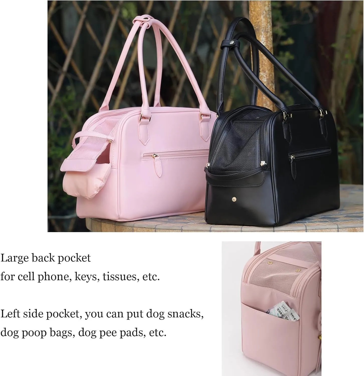 Small Dog Carrier, Dog Travel Bag Puppy Carrier Dog Purse Carrier for Small Dogs Fashinal Dog Carrier Handbag Cat Carrier Dog Purse Gift Shoulder Bag Shopping Travel