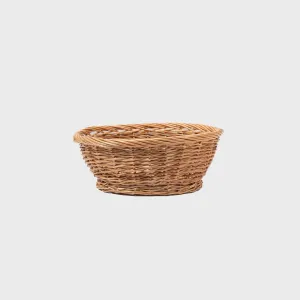 Small round wicker basket