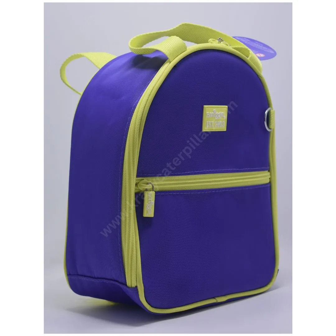 Smiggle Lunchbox Arc With Backpack Straps - Purple Neon