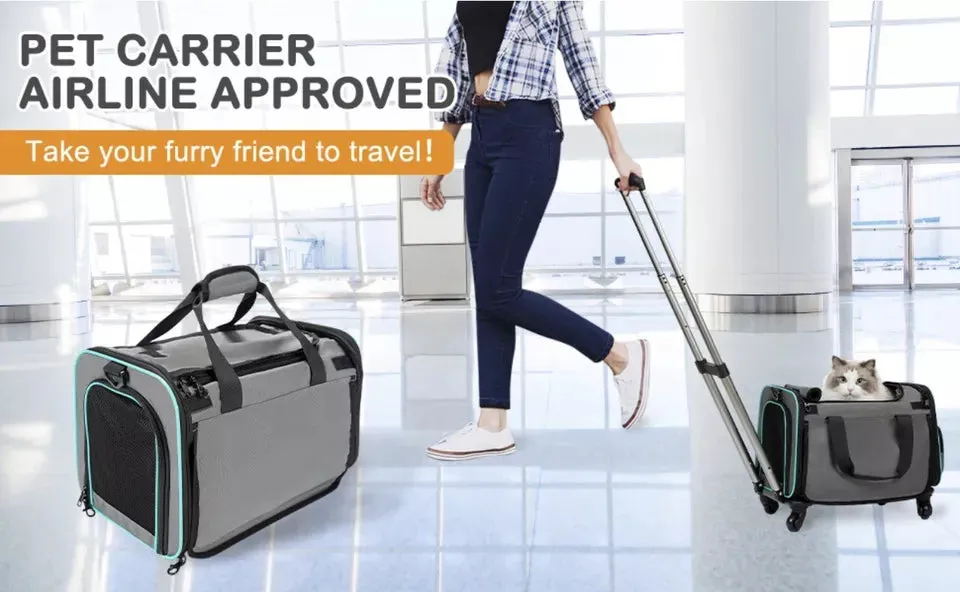 Soft Rolling Pet Carrier