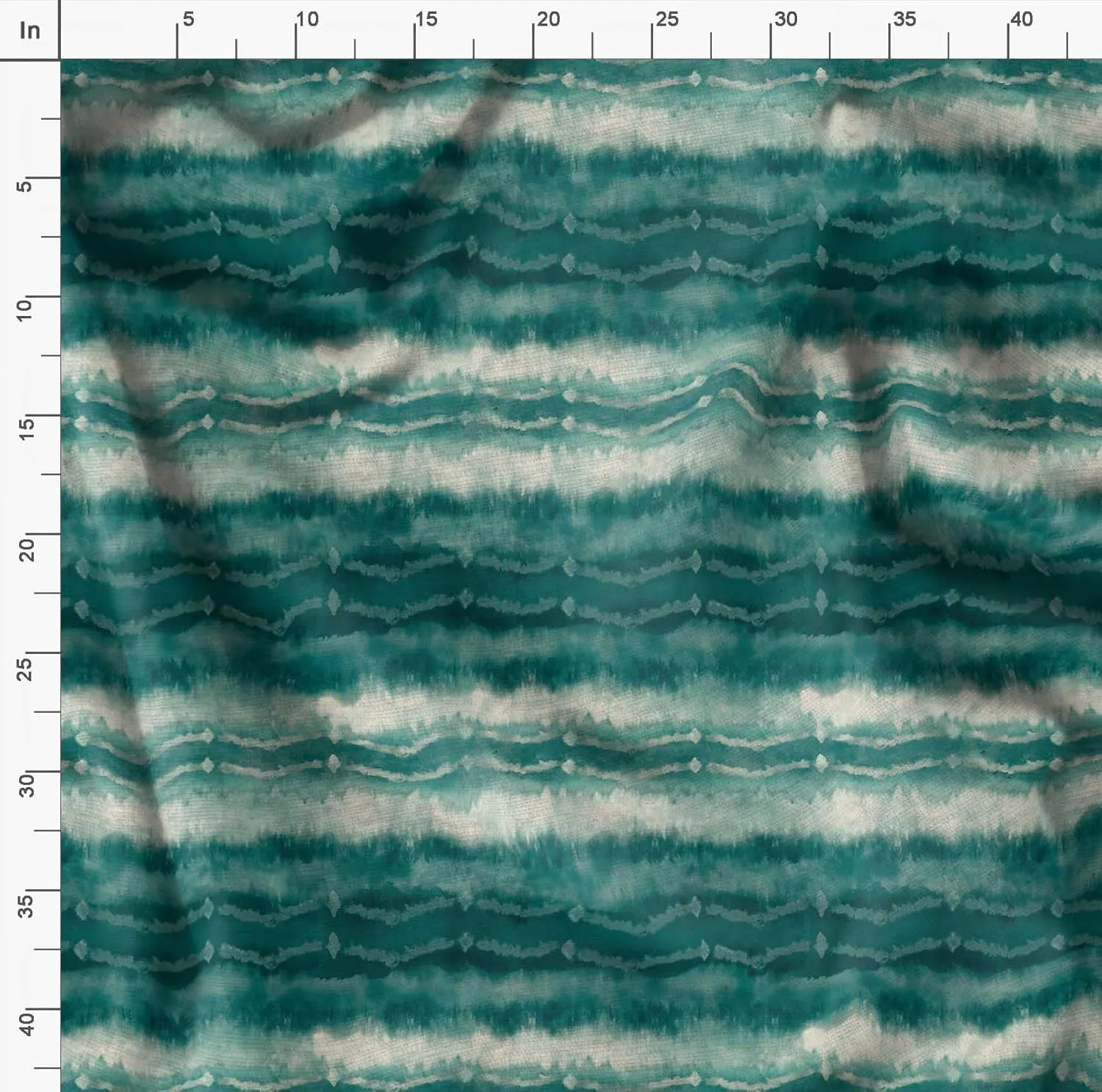 Soimoi Heavyweight Cotton Canvas Fabric Material - 56 Inch Wide, Green - Tie & Dye Print, Ideal For Making Durable Tote Bags, Backpacks, Jackets, Upholstery, Cushions, Outdoor Furniture Covers, 1 Yard