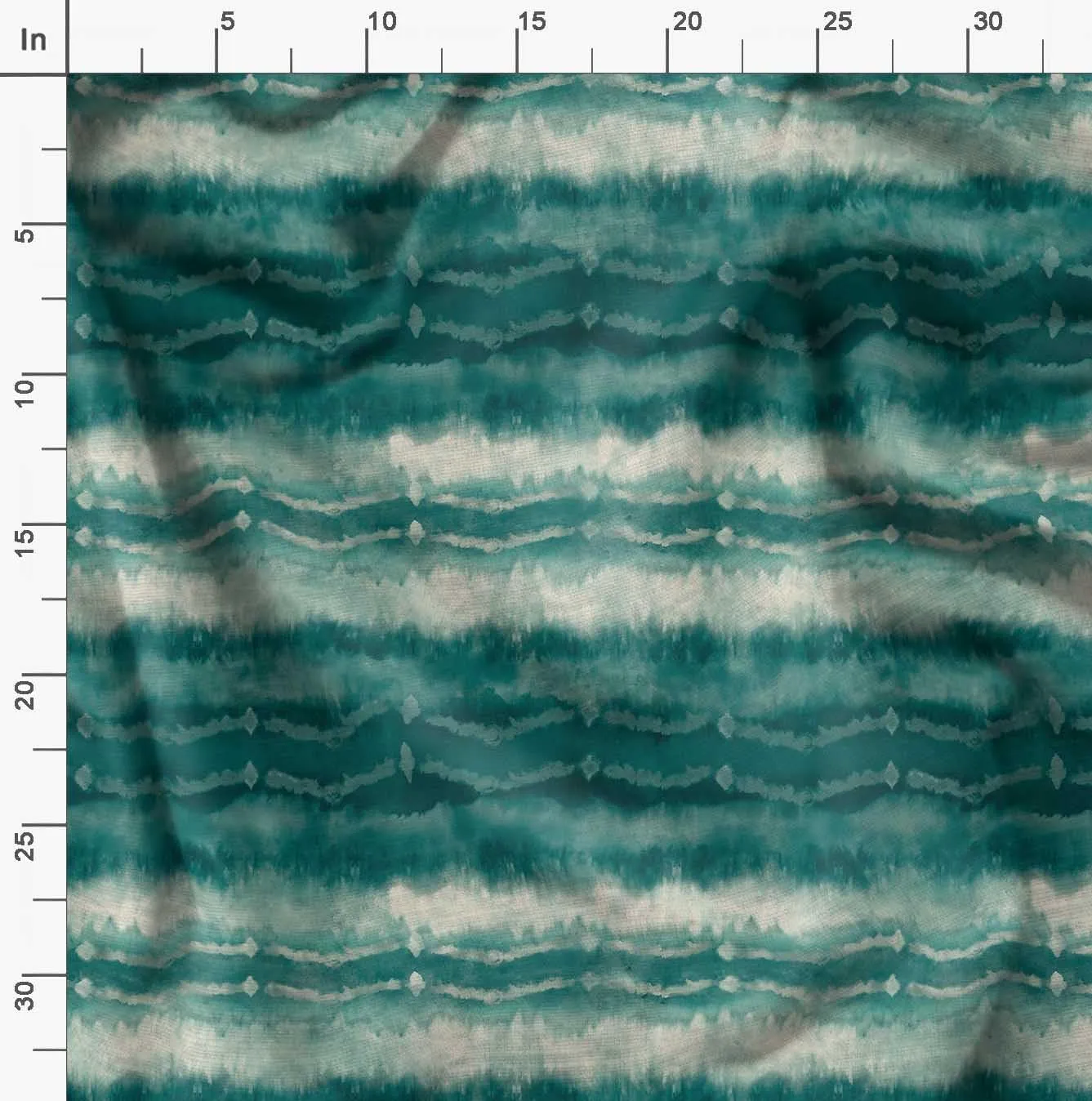Soimoi Heavyweight Cotton Canvas Fabric Material - 56 Inch Wide, Green - Tie & Dye Print, Ideal For Making Durable Tote Bags, Backpacks, Jackets, Upholstery, Cushions, Outdoor Furniture Covers, 1 Yard
