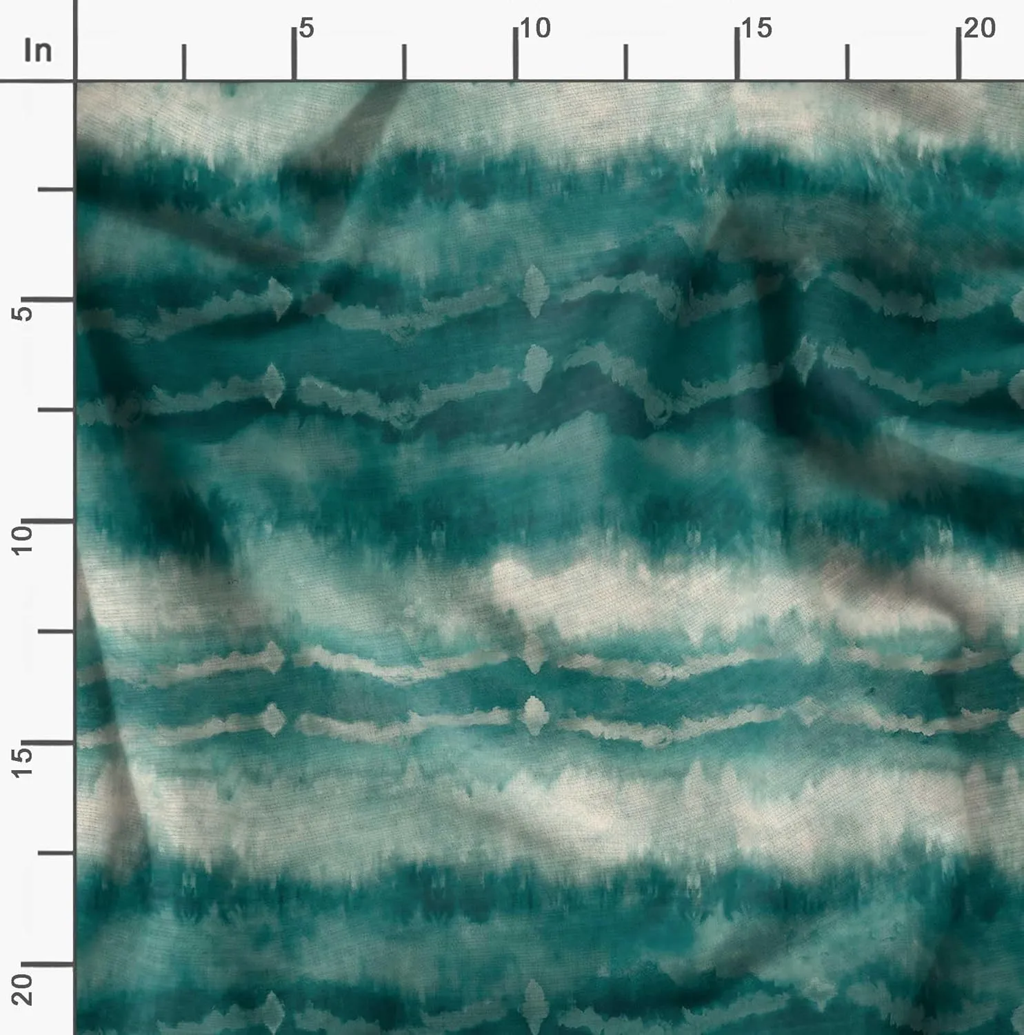 Soimoi Heavyweight Cotton Canvas Fabric Material - 56 Inch Wide, Green - Tie & Dye Print, Ideal For Making Durable Tote Bags, Backpacks, Jackets, Upholstery, Cushions, Outdoor Furniture Covers, 1 Yard
