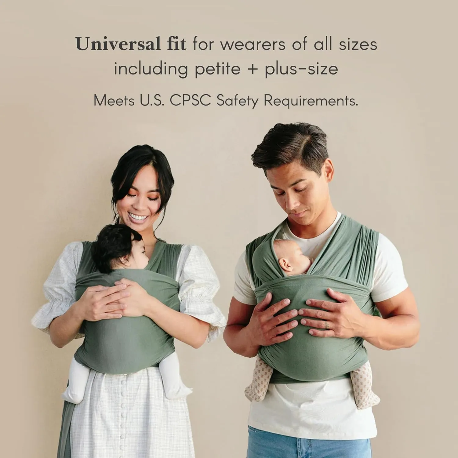 Solly Baby Wrap Carrier, for Newborn to Toddler 8-25 Lbs., Buttery-Soft & Lightweight Fabric, Reduce Crying & Increase Connection, Postpartum Essential, New Mom Gifts, Coastal
