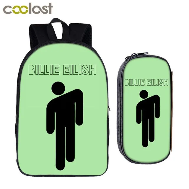 star Eilish bag   for girls backpack hip boys student Billie school college pencil teenager hop women bagpack Cost-effective Flash sale bag bag rapper
