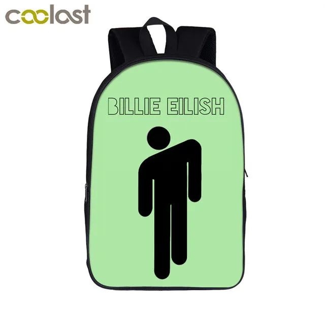 star Eilish bag   for girls backpack hip boys student Billie school college pencil teenager hop women bagpack Cost-effective Flash sale bag bag rapper