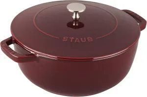 Staub Cast Iron 3.75-qt Essential French Oven - Grenadine, Made in France