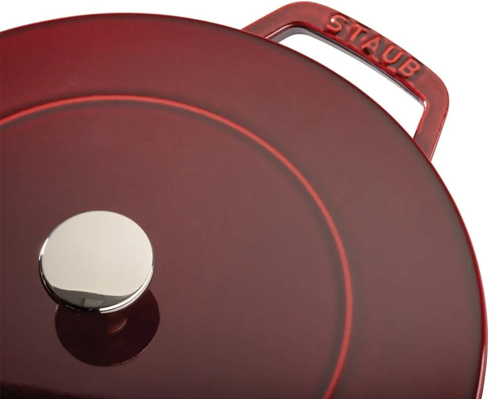 Staub Cast Iron 3.75-qt Essential French Oven - Grenadine, Made in France