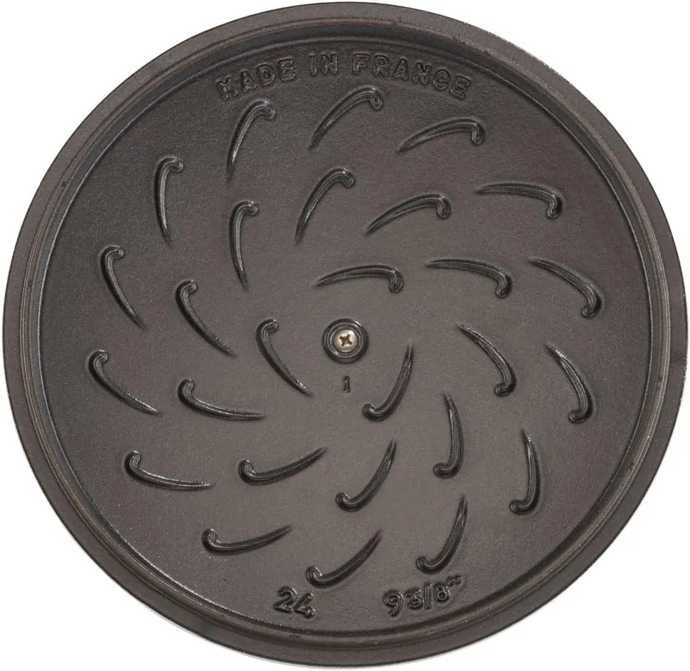 Staub Cast Iron Dutch Oven, 3.75Qt, serves 3-4, Made in France, White
