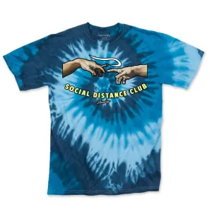 StonerDays Social Distance Club Blue Tie Dye Tee