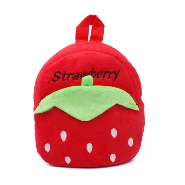 Strawberry Plush Mini Backpack for Kids