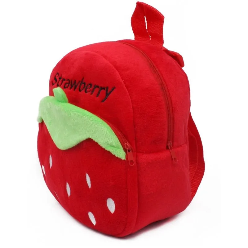 Strawberry Plush Mini Backpack for Kids
