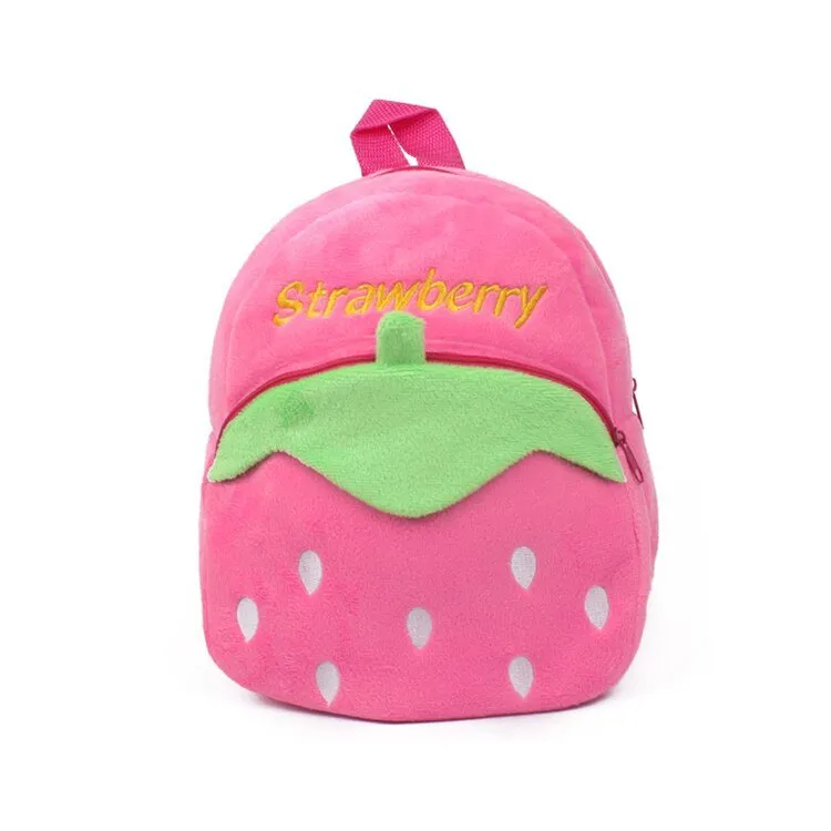 Strawberry Plush Mini Backpack for Kids