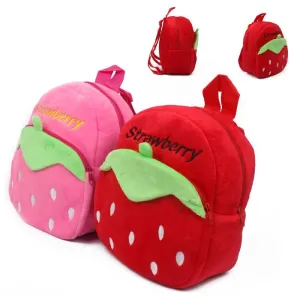 Strawberry Plush Mini Backpack for Kids