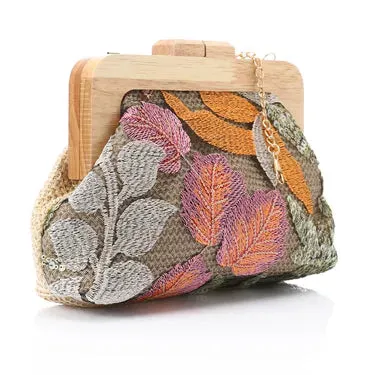 Stunning Floral Sequined Clutch (4132) - Mr Joe
