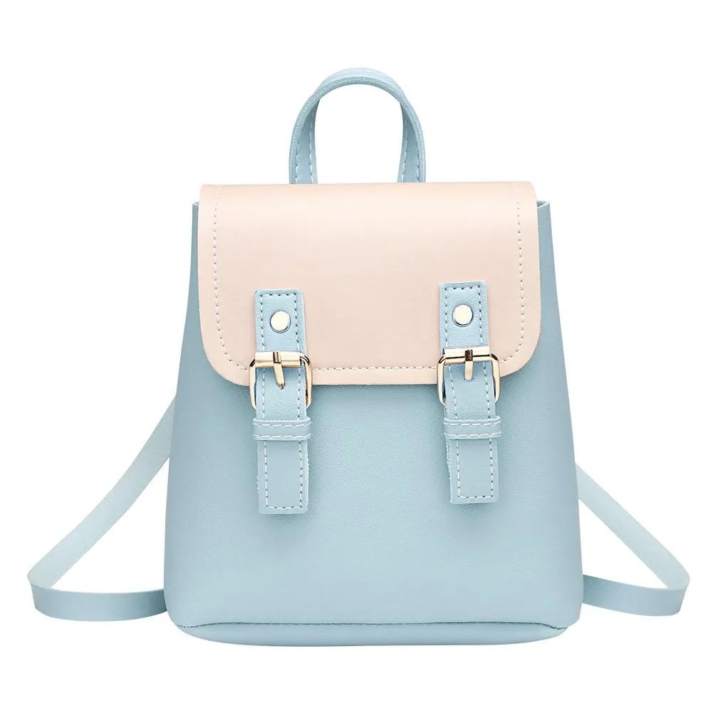 Stylish PU Leather Teen Backpack