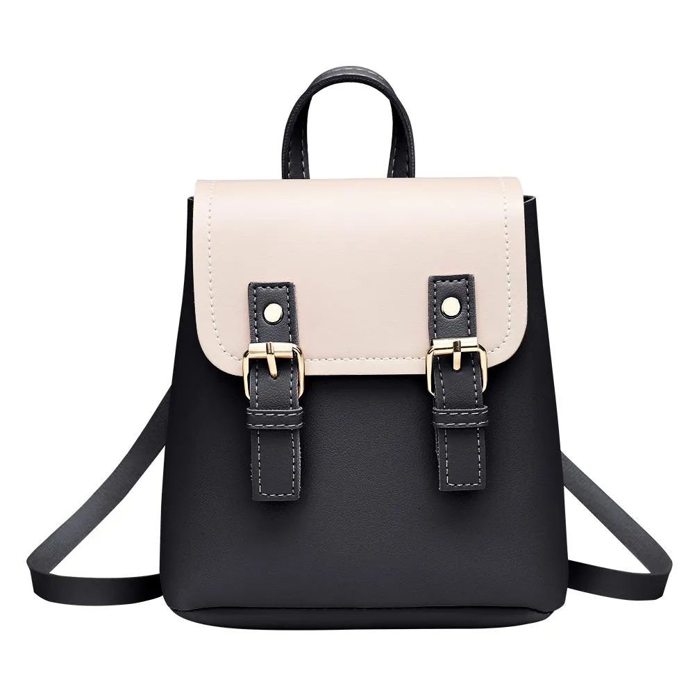 Stylish PU Leather Teen Backpack