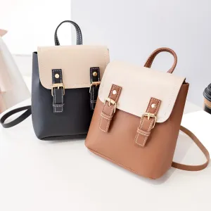 Stylish PU Leather Teen Backpack
