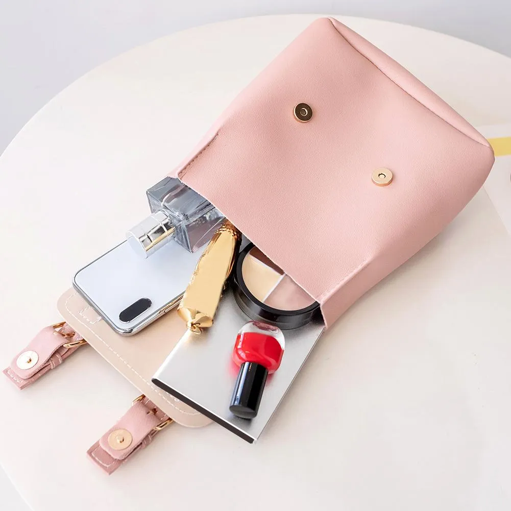 Stylish PU Leather Teen Backpack