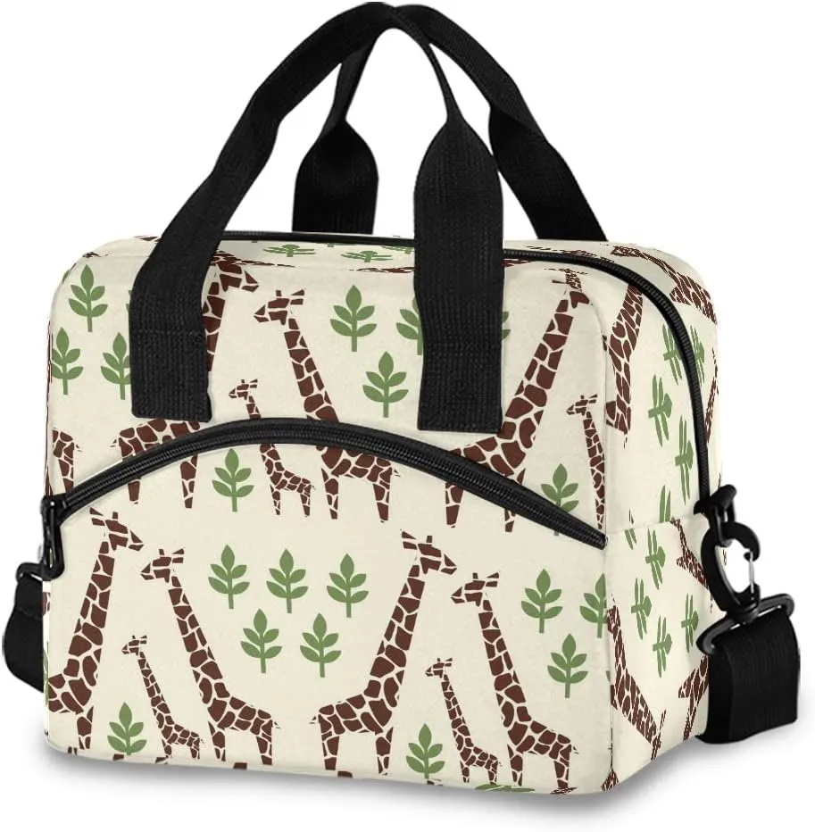 SUABO Giraffes Family Lunch Bag for Women Lunch Bag Tote Bag for Boys Girls Lunch Box Insulated Lunch Container
