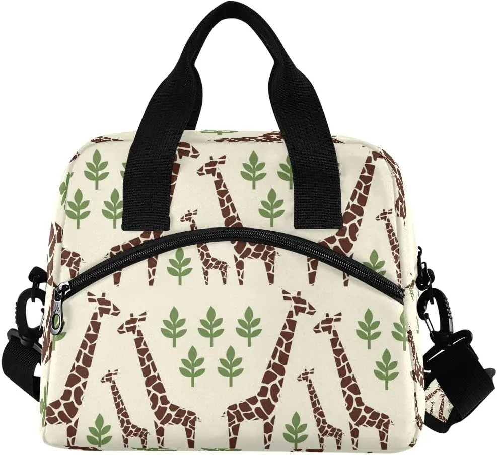 SUABO Giraffes Family Lunch Bag for Women Lunch Bag Tote Bag for Boys Girls Lunch Box Insulated Lunch Container
