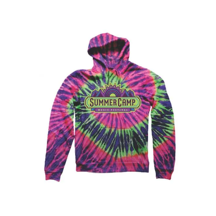 Summer Camp Music Festival - Summer Camp Logo Tie Dye - Pullover Hoodie