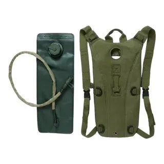 Tactical Hydration Backpack with 2.5L Water Bladder - Olive Drab