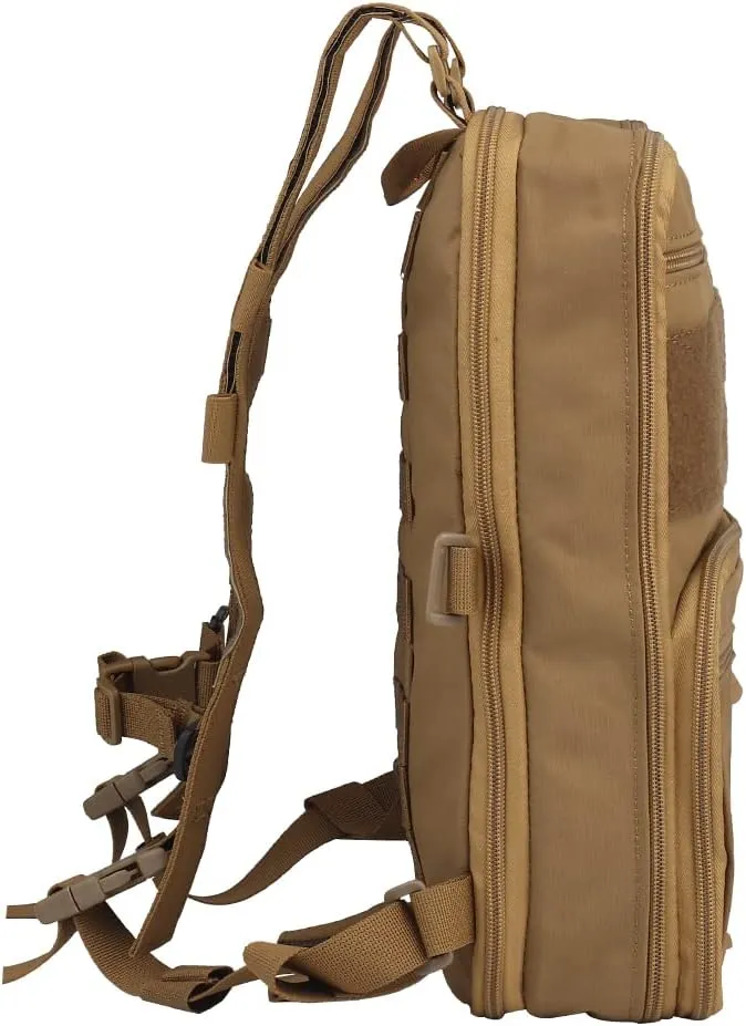 Tactical MOLLE Flatpack D3 Backpack Expansible Hydration Carrier Softback for Chest Rig Airsoft Vest
