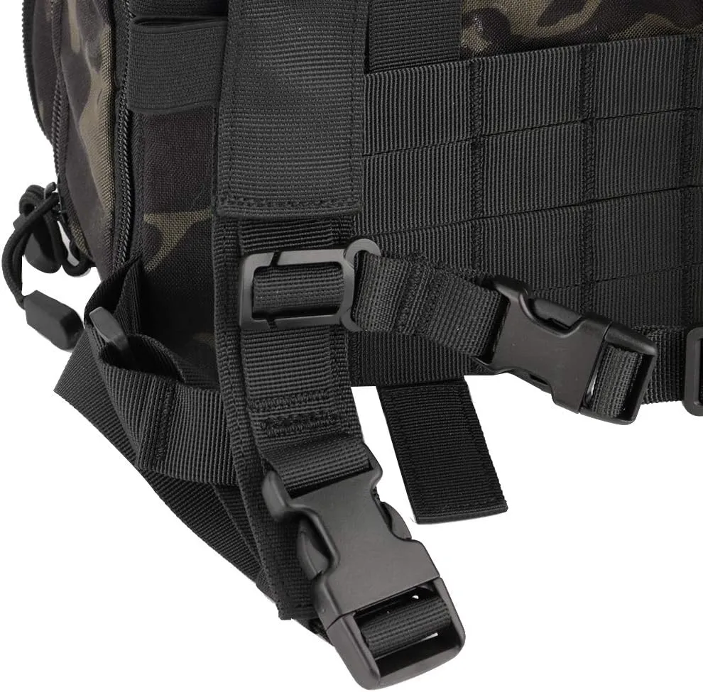 Tactical MOLLE Flatpack D3 Backpack Expansible Hydration Carrier Softback for Chest Rig Airsoft Vest