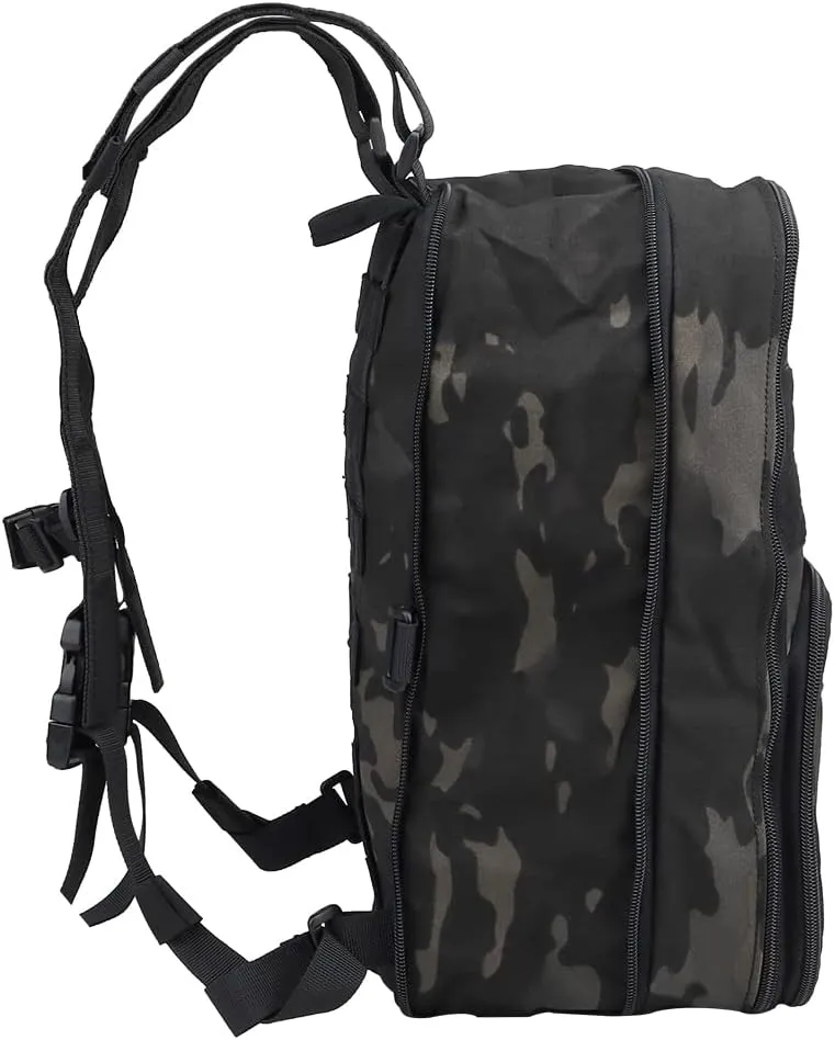 Tactical MOLLE Flatpack D3 Backpack Expansible Hydration Carrier Softback for Chest Rig Airsoft Vest