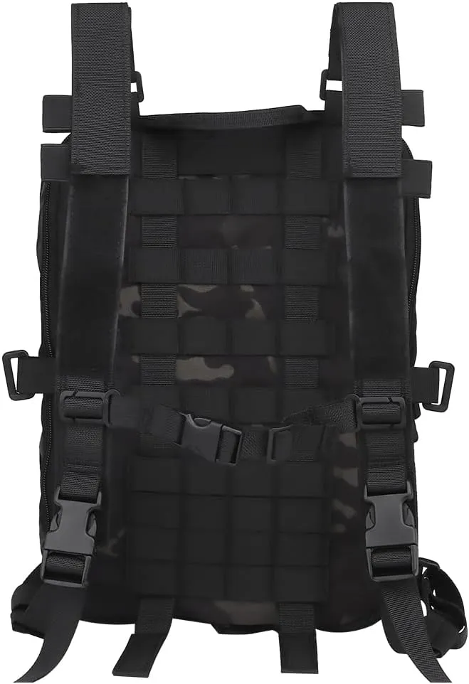 Tactical MOLLE Flatpack D3 Backpack Expansible Hydration Carrier Softback for Chest Rig Airsoft Vest