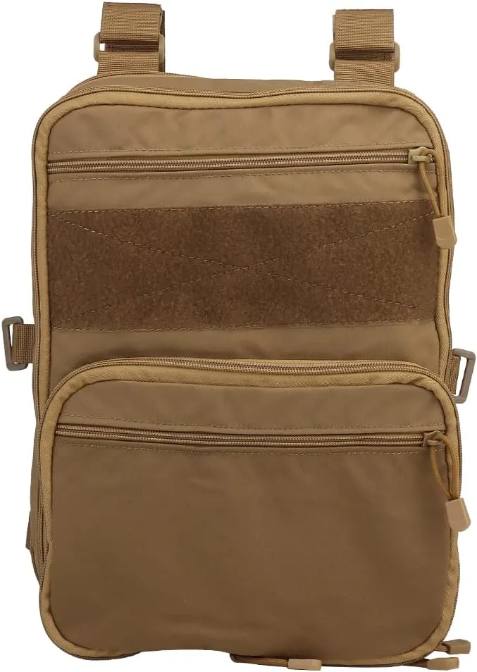 Tactical MOLLE Flatpack D3 Backpack Expansible Hydration Carrier Softback for Chest Rig Airsoft Vest