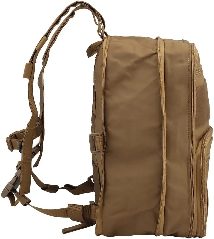 Tactical MOLLE Flatpack D3 Backpack Expansible Hydration Carrier Softback for Chest Rig Airsoft Vest