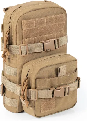 Tactical Small MOLLE Hydration Pack Outdoor Water Bladder Carrier Pack for Vest Backpack