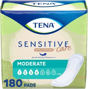 Tena Sensitive Care Extra Coverage Moderate Absorbency Incontinence Bladder Control Pad, 180 count