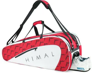 Tennis Bag 6 Rackets, Tennis Backpack Large Storage with Shoes Compartment, Cooler Pocket & Removeable Shoulder Strap, Multifunction Tennis Racket Bag for Sport Equipment