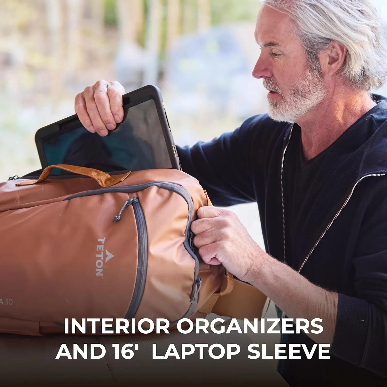 Teton Nanda Travel Backpack, Carry-on Bag, Concealed Laptop Pocket, Hydration Sleeve, Women Kids or Men, Business or College