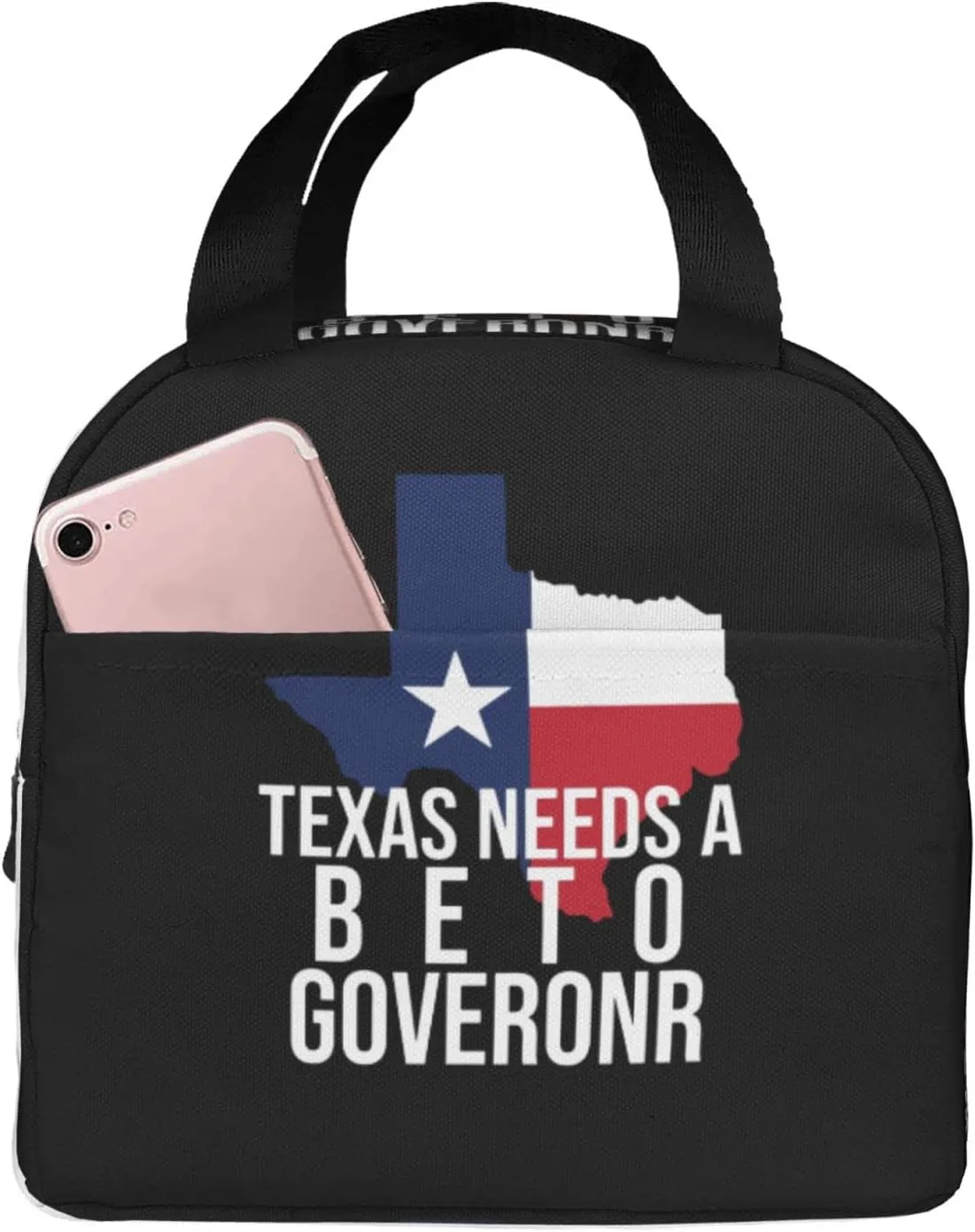Texas Needs A Beto Governor Reusable Portable Foil Thickened Insulated Bento Bag For Both Men And Women