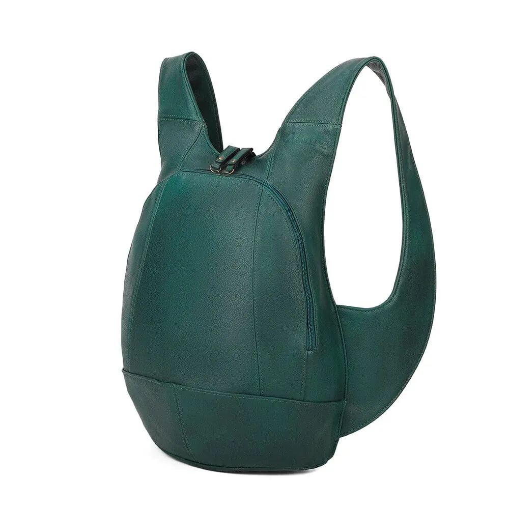 The Original Vegan Leather Backpack | Peacock Blue