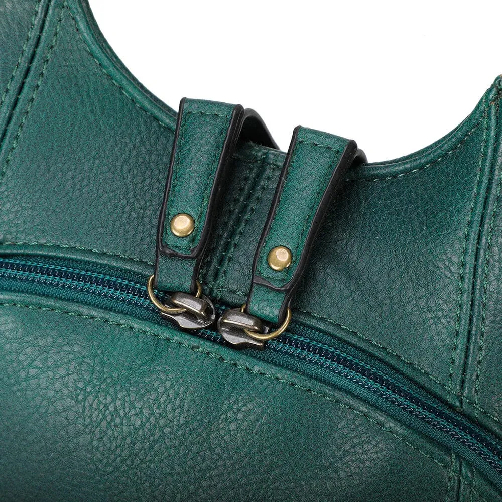 The Original Vegan Leather Backpack | Peacock Blue