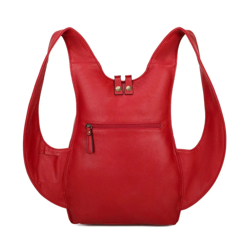 The Original Vegan Leather Backpack | Red