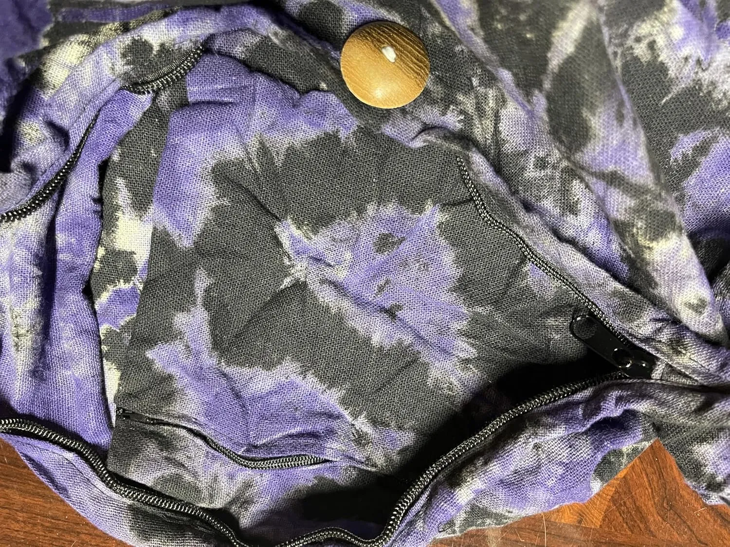 Tie Dye Crossbody Bag – Hippie Hobo Shoulder Purse – Handmade Colorful Artsy Sling Handbag – Medium 33”
