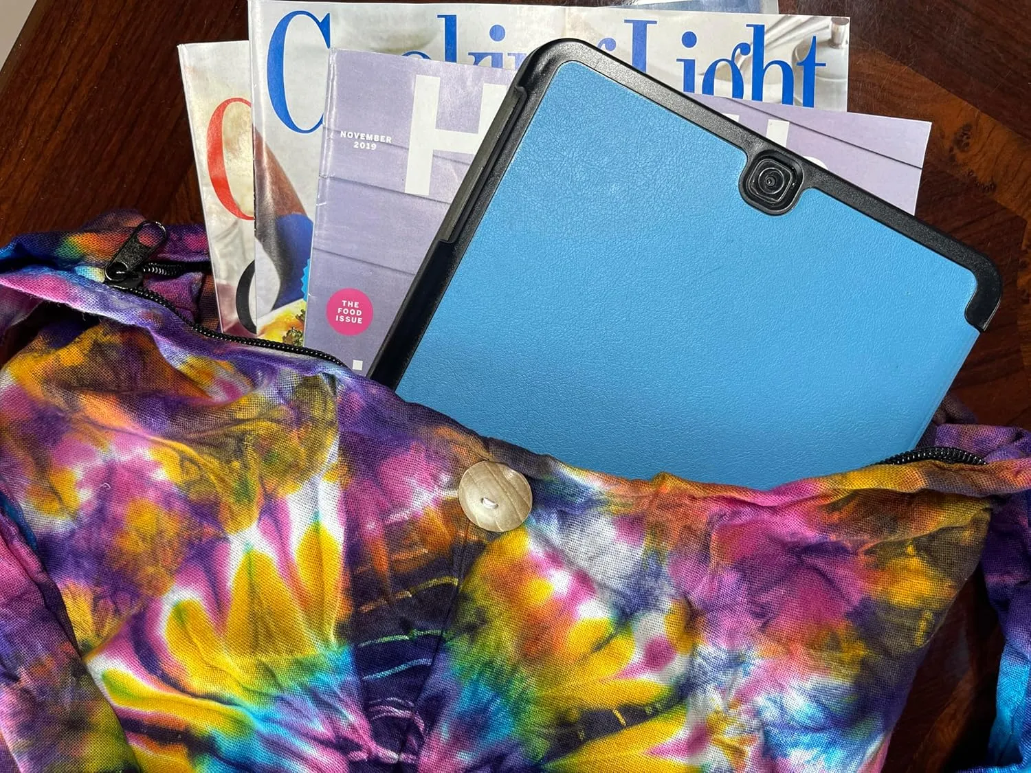 Tie Dye Crossbody Bag – Hippie Hobo Shoulder Purse – Handmade Colorful Artsy Sling Handbag – Medium 33”